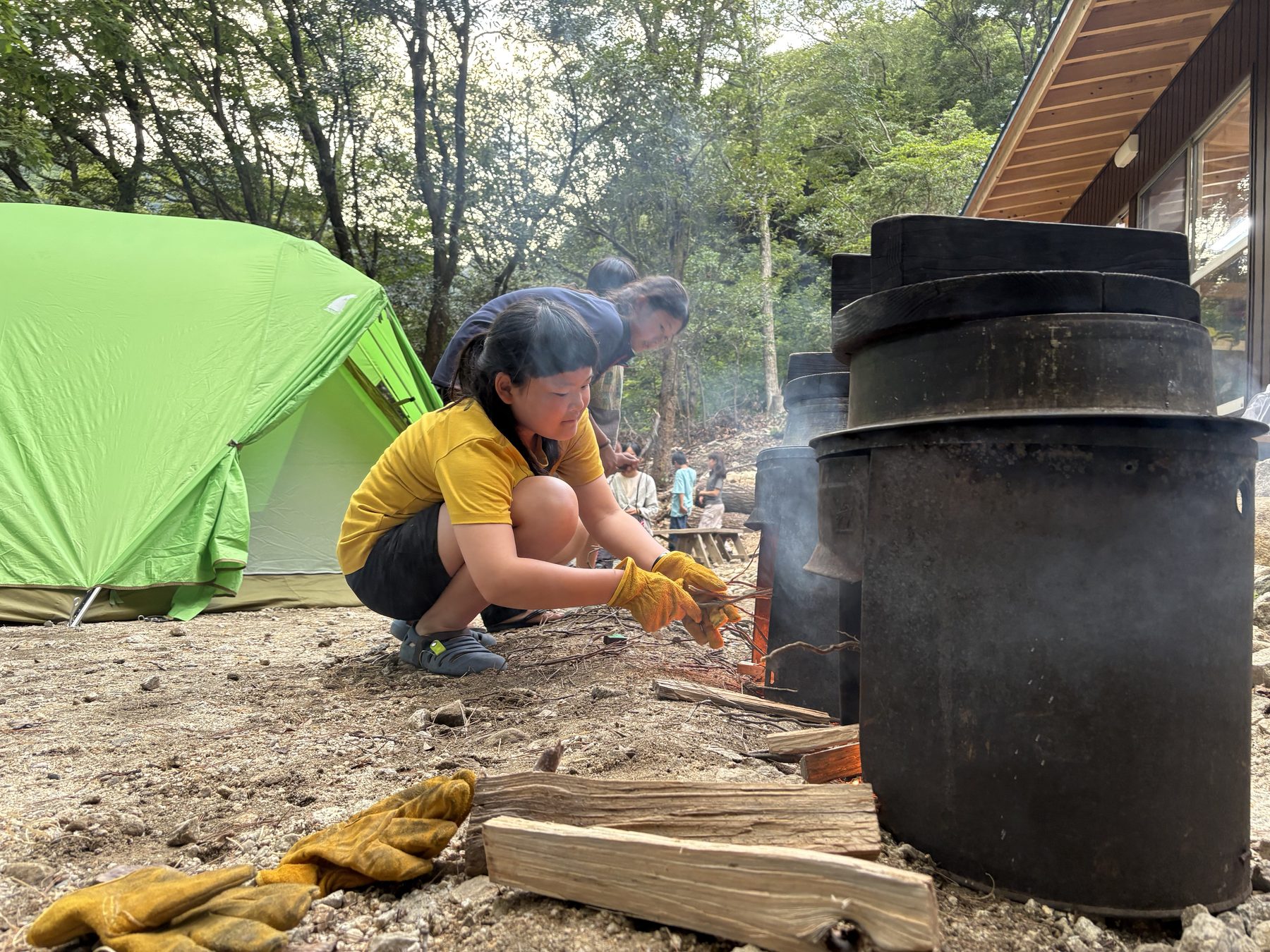 森の風 山荘で過ごす様子
